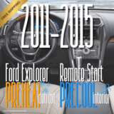 2011 to 2015 Ford EXPLORER with Key Ignitions Ford Vehicle-Specific DiY Remote Starter Systems